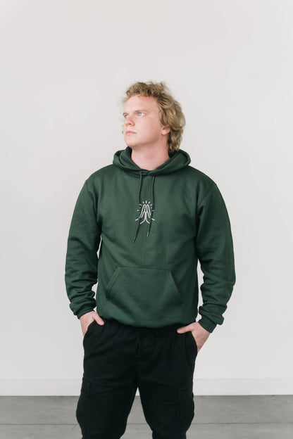 Rejoice Pray Praise Forest Green Hoodie