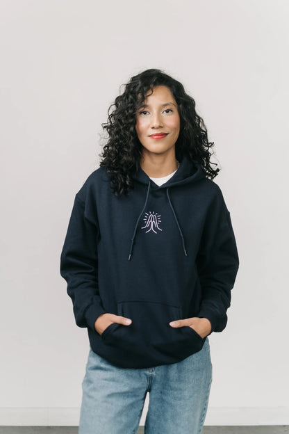 Rejoice Pray Praise Navy Hoodie