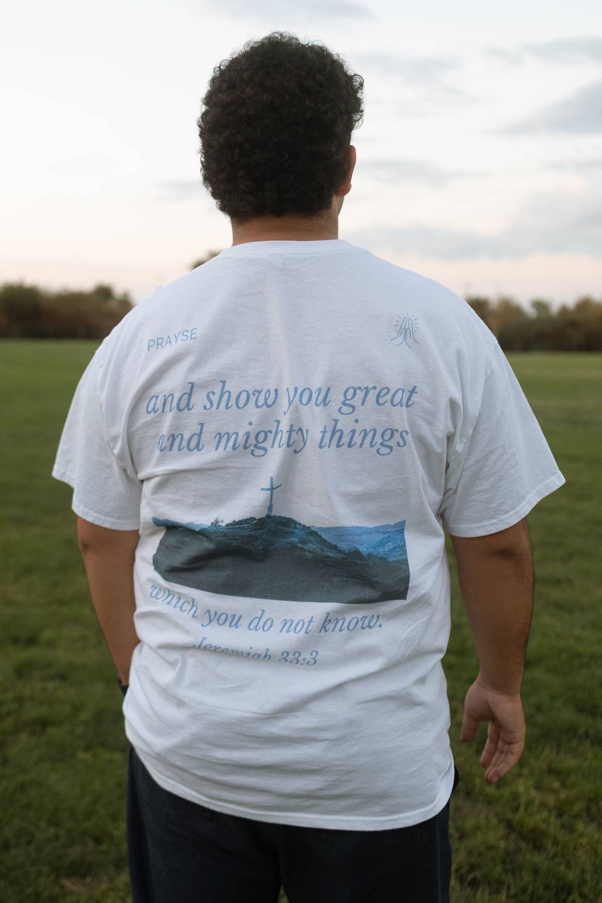 Call To Me White TEE