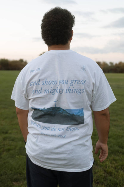 Call To Me White TEE