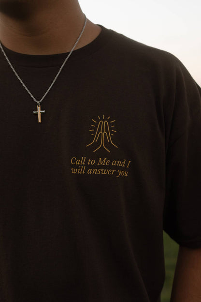 Call To Me Brown TEE