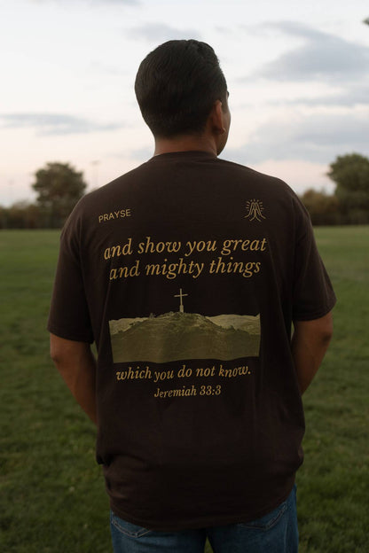 Call To Me Brown TEE