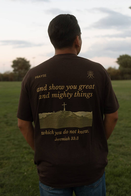 Call To Me Brown TEE