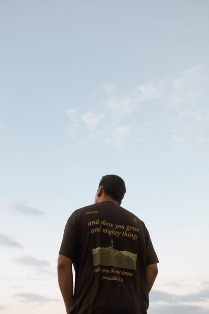 Call To Me Brown TEE